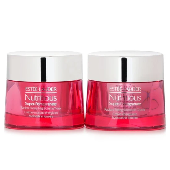 Estée Lauder Nutritious Super-Pomegranate Day & Night Radiance Set: Moisture Creme 50ml+ Night Creme Mask 50ml 2pcs