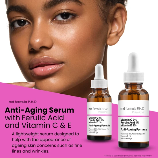 MD Formula Anti-Ageing Serum Vitamin C 3%, Ferulic Acid 1%, Vitamin E 1% 30ml