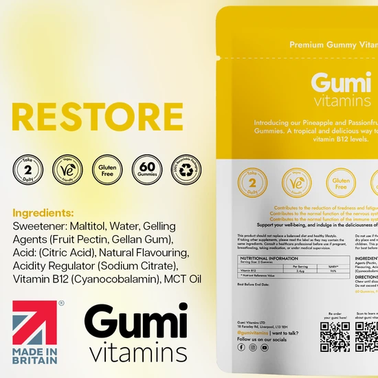 Gumi Vitamins Restore B12 300g