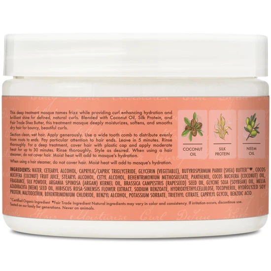 Shea Moisture Coconut & Hibiscus Curl & Shine Hair Masque 12oz