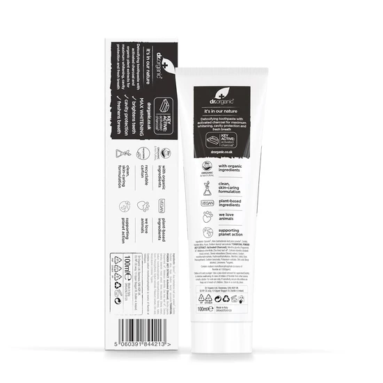 Dr. Organic Charcoal Max Whitening Toothpaste 100ml