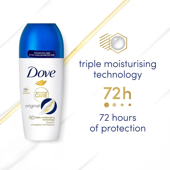 Dove Original 72h Anti Perspirant Roll On 50ml