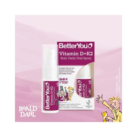 BetterYou Vitamin D + K Kids Oral Spray 15ml
