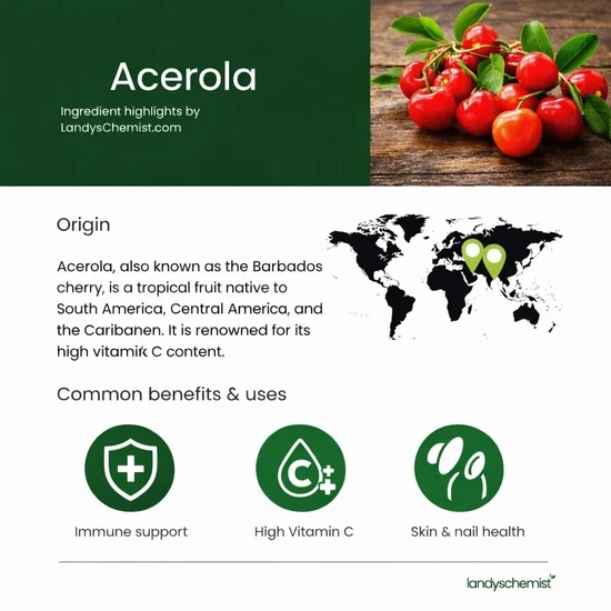 Swanson Acerola 500mg Capsules 60 Capsules