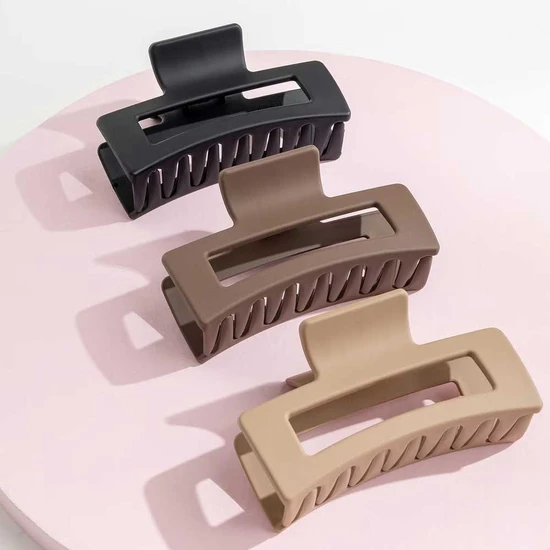 Brushworks Classic Claw Clips x3