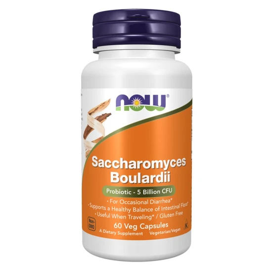 NOW Foods Saccharomyces Boulardii Capsules 60 Capsules