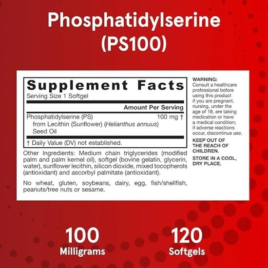 Jarrow Formulas PS 100 Capsules 120 Capsules