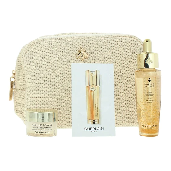 GUERLAIN Gift Set: Day Cream 7ml Oil In Water Serum 30ml Renew & Repair Serum Case 7 x 0.6g