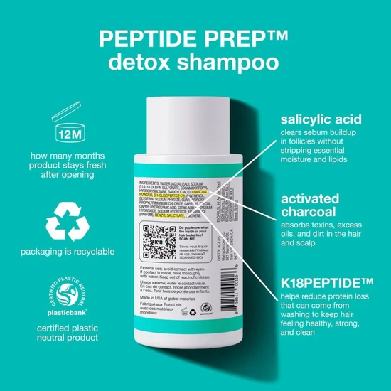 K18 Peptide Prep Detox Shampoo 7ml