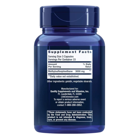 Life Extension MSM 1000mg 100 Caps