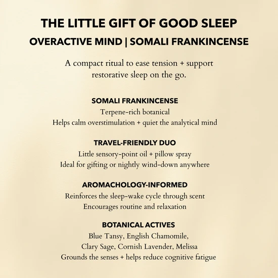Anatomē The Little Gift Of Good Sleep Frankincense 10ml atomiser spray + 10ml roller ball