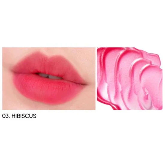 Amuse Dew Velvet Lip Balm 03 Hibiscus Ruby Pink