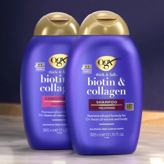 OGX® Thick & Full + Biotin & Collagen Shampoo 385ml
