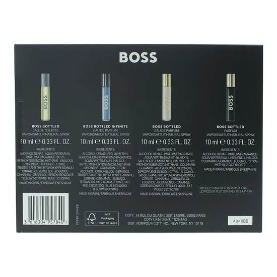 Hugo Boss Boss Bottled Miniature Gift Set 4 x 10ml