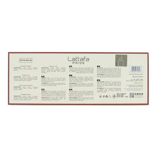 Lattafa Pride Collection No. 2 Eau De Parfum Fragrance Gift Set 5 x 20ml