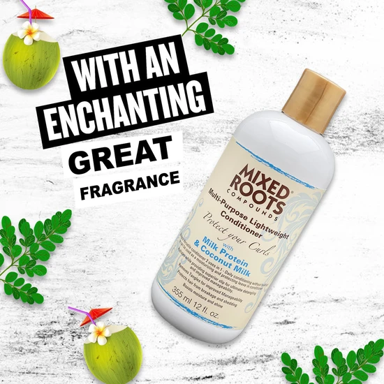 Mixed Roots Lightweight Conditioner Milk Protein & Coconut Milk 355ml
