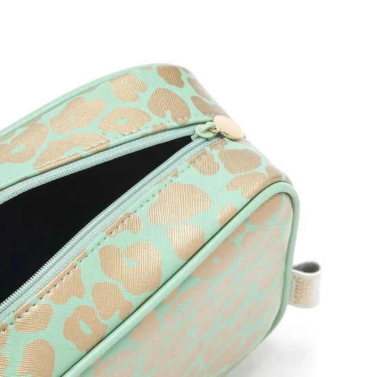 Victoria Green Beauty Kit Case Leopard Jade
