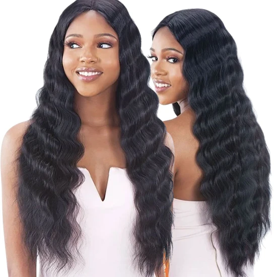 Model Model Lace Front Triple Barrel Curl Wig 1