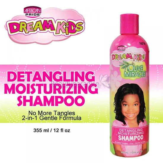 African Pride Dream Kids Olive Miracle Detangling Moisturising Shampoo 355ml