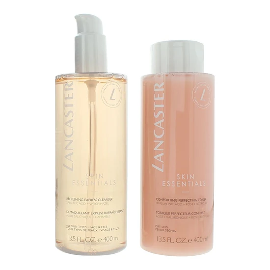Lancaster 2 Step Cleansing & Toner Routine 400ml