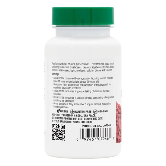 Nature's Plus Herbal Actives Red Yeast Rice 600mg Vegicaps 60 Vegicaps