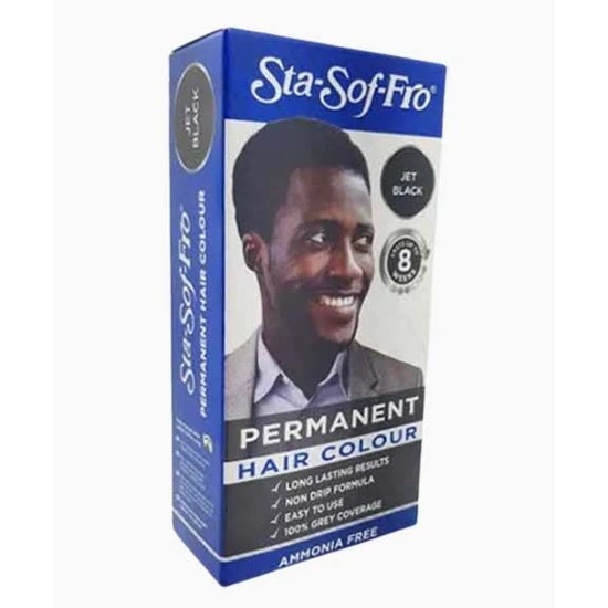 Sta-Sof-Fro Men Permanent Hair Colour Jet Black 25ml