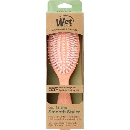 Wet Brush Go Green Coconut Oil Infused Detangling Hair Brush Green