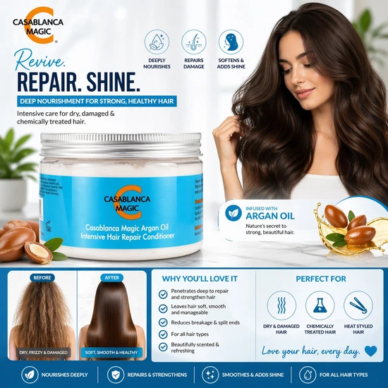 Casablanca Magic Argan Oil Intense Hair Repair Conditioner 450ml