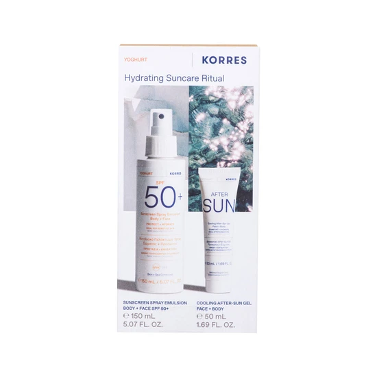 Korres Hydrating Suncare Ritual Yogurt Spray Sunscreen SPF 50 & Aftersun 150ml + 50ml