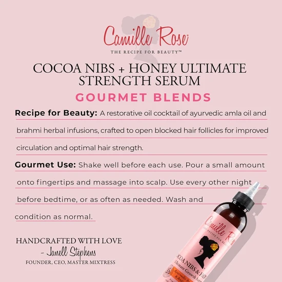 Camille Rose Cocoa Nibs & Honey Ultimate Strength Serum 240ml