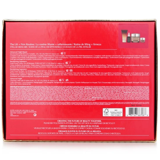 Estée Lauder The Lift + Firm Routine Set: 4pcs