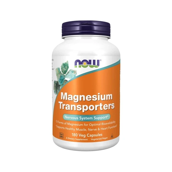 NOW Foods Magnesium Transporters Capsules 180 Capsules