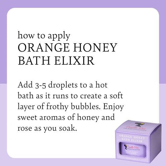 Camille Rose Orange Honey Bath Elixir 240ml