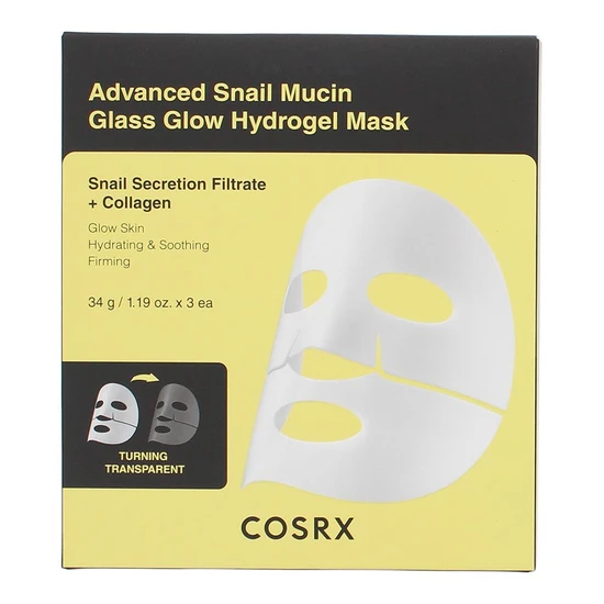 CosRx Advanced Snail Mucin Glass Glow Hydrogel Face Mask 34g