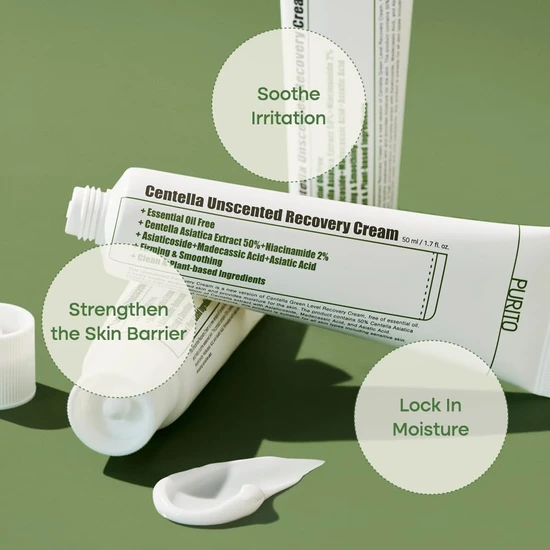 Purito Centella Unscented Recovery Cream 50ml