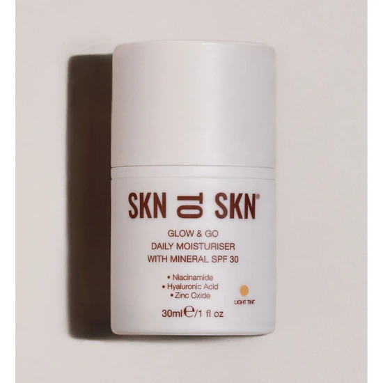 SKN TO SKN GLOW & GO DAILY MOISTURISER WITH MINERAL SPF 30 Deep Tint