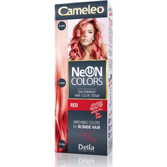 Delia Cosmetics Neon Colours Semi Permanent Hair Colour Cream Blue