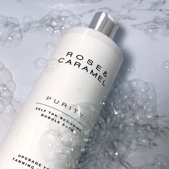Rose & Caramel Purity Self Tan Removing Bubble Bath 500ml