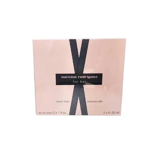 Narciso Rodriguez For Her Eau De Toilette Gift Set 2 x 30ml