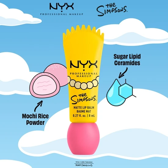 NYX Professional Makeup The Simpsons Matte Lip Balm Smarty Pink