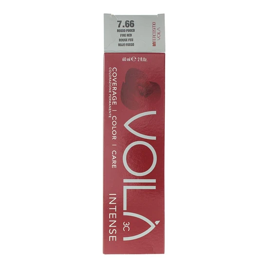 Intercosmo Voila 3c Intense 7.66 Fire Red Hair Colour 60ml