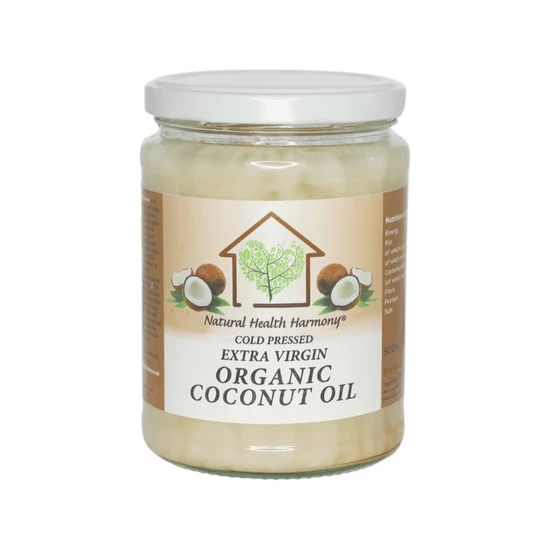 Natural Health Harmony Cold Pressed Extra Virgin Organic Coconut Oil 200ml