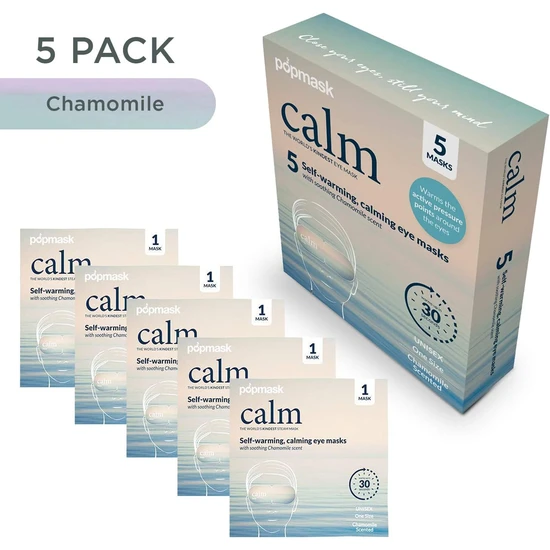 Pop Mask Calm 5 Self Heating Steam Eye Mask