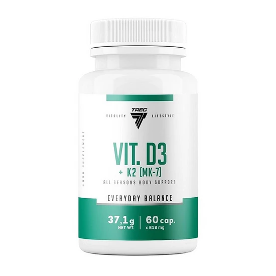 Trec Nutrition Vit D3 + K2 MK-7 60 Capsules