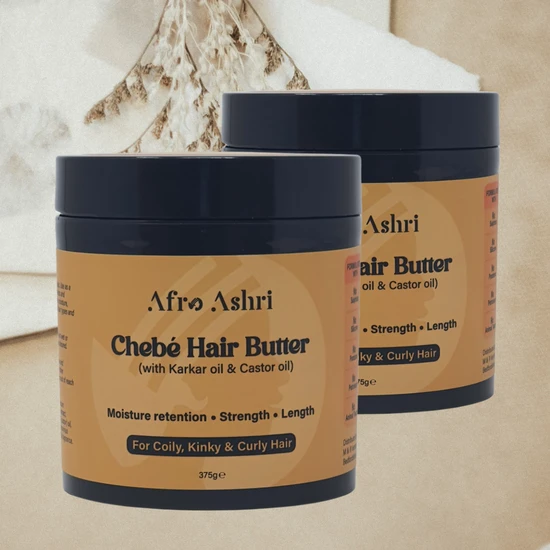 Afro Ashri Chebe Hair Growth Butter With Karkar Oil & Castor Oil 225g