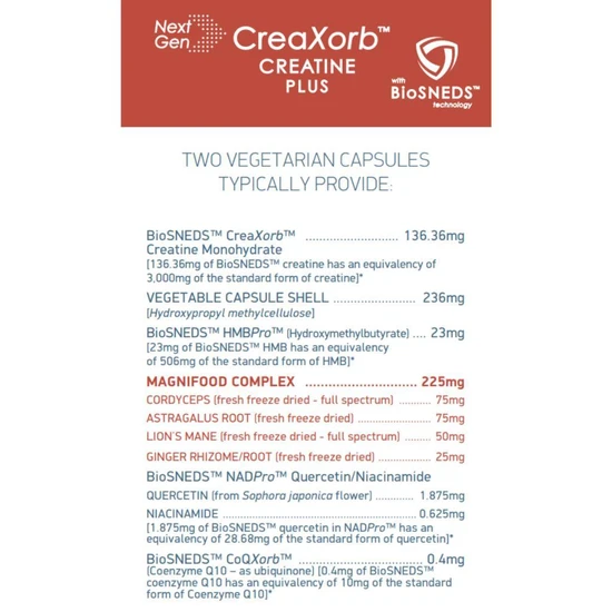 Terranova CreaXorb Creatine Plus Capsules 50 Capsules
