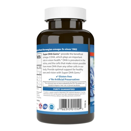 Carlson Labs Super DHA Gems 500mg 60+20