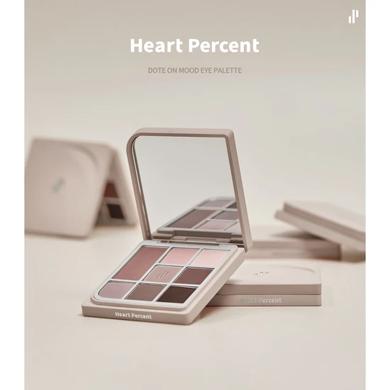 Heart Percent Dote On Mood Eye Palette 08 Neutral Muse Facets