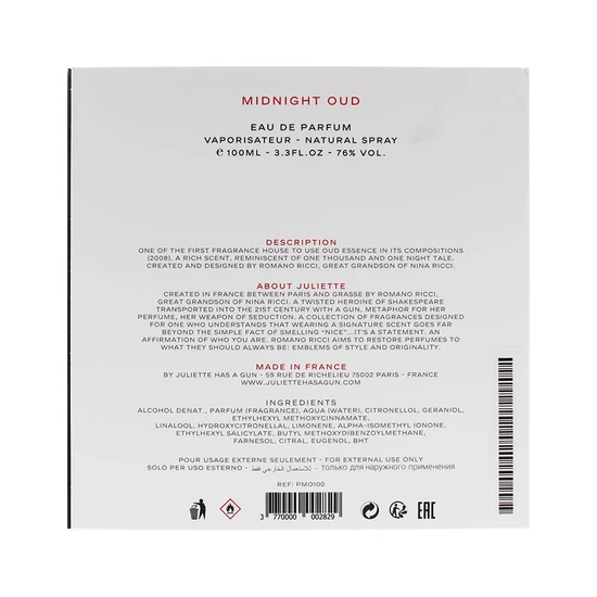 Juliette Has a Gun Midnight Oud Eau De Parfum 100ml
