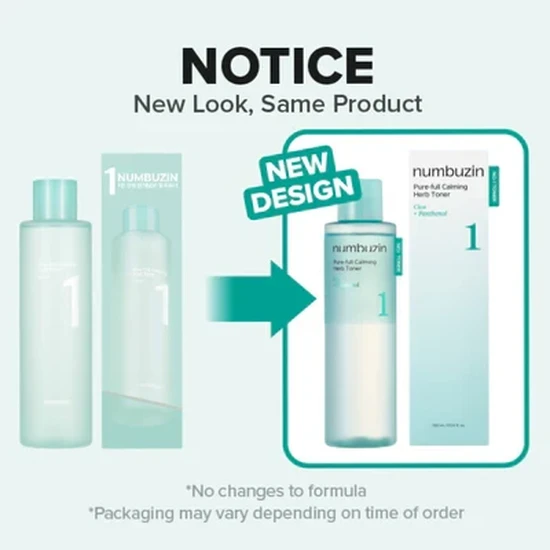 Numbuzin No.1 Pure-Full Calming Herb Toner 300ml